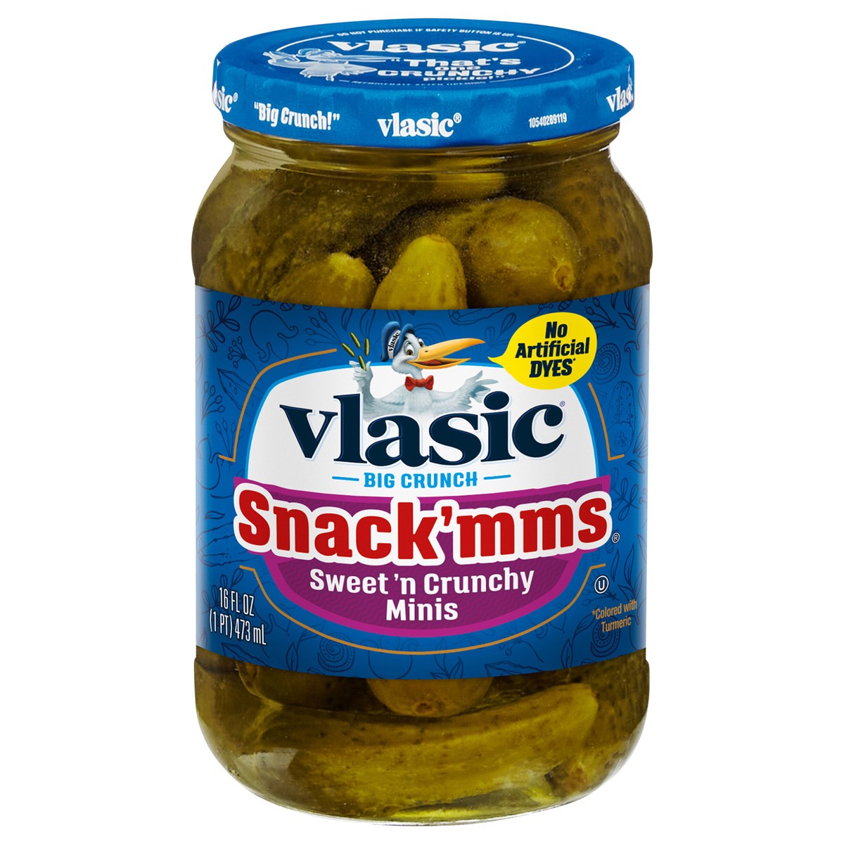 slide 1 of 5, Vlasic Snack'mms Sweet'n Crunchy Mini Pickles, 16 fl. oz., 16 fl oz