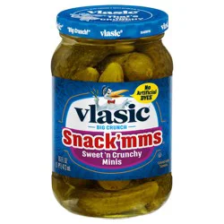Vlasic Snack''mms Sweet''n Crunchy Mini Pickles, 16 fl. oz.