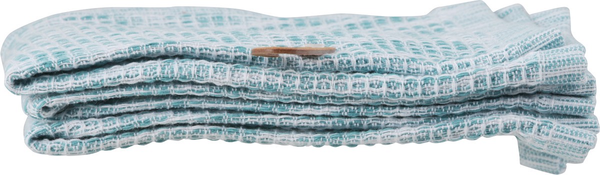 slide 9 of 9, KD Kitchen Kay Dee Dishcloth Aqua Haze, 3 ct