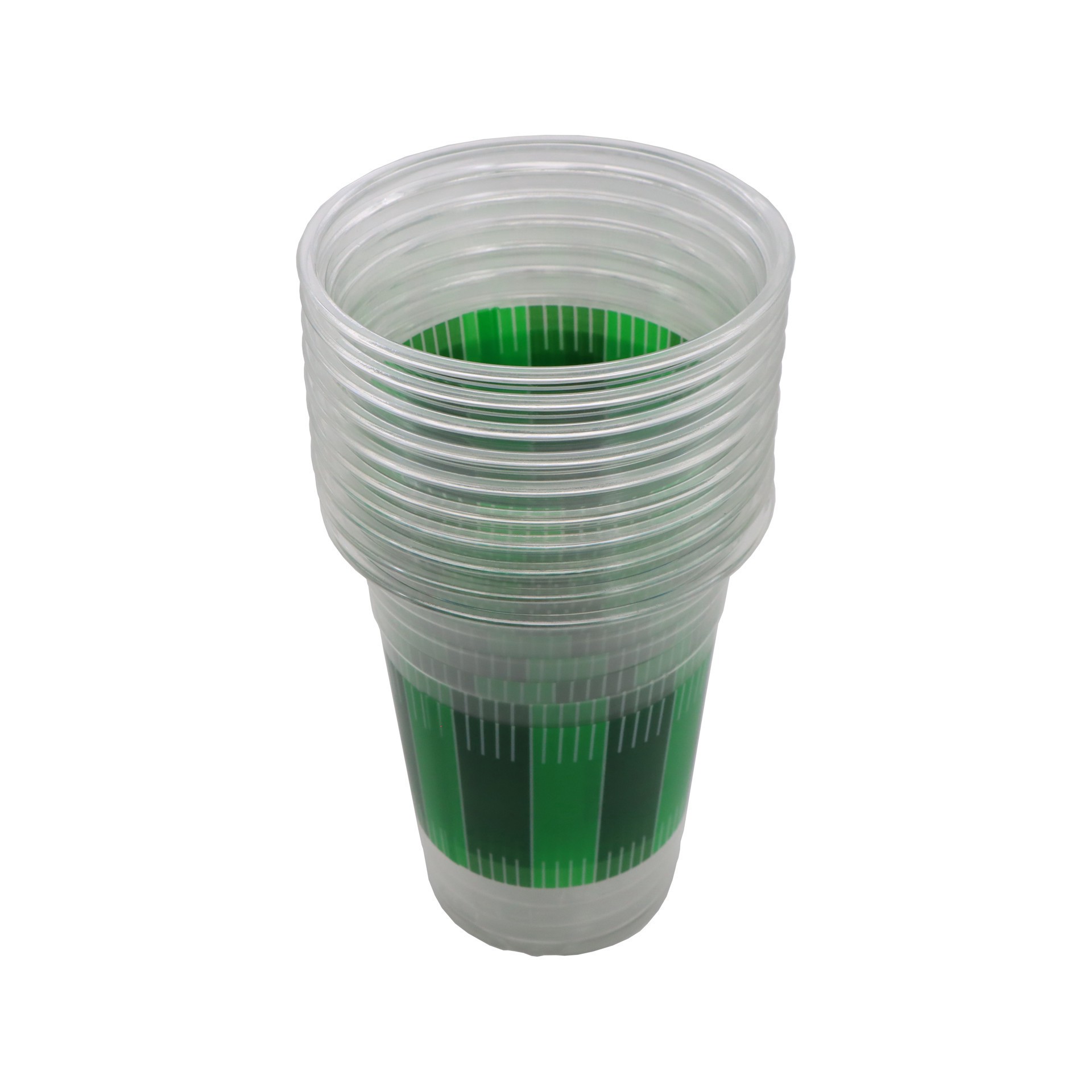 slide 2 of 2, 16oz. Football Field Plastic Cups, 10ct. By Celebrate It, 10 ct