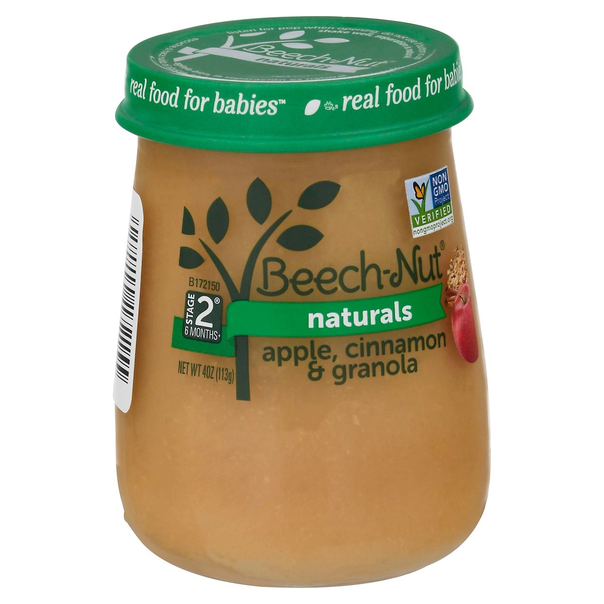 slide 4 of 9, Beech-Nut Naturals Stage 2 Baby Food, Apple Cinnamon & Granola, 4 oz Jar, 4 oz