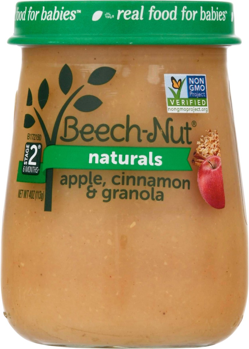 slide 7 of 9, Beech-Nut Naturals Stage 2 Baby Food, Apple Cinnamon & Granola, 4 oz Jar, 4 oz