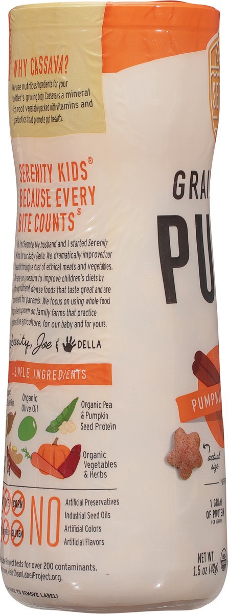 slide 9 of 9, Serenity Kids Grain Free Puffs, Pumpkin & Cinnamon, 1.5 oz