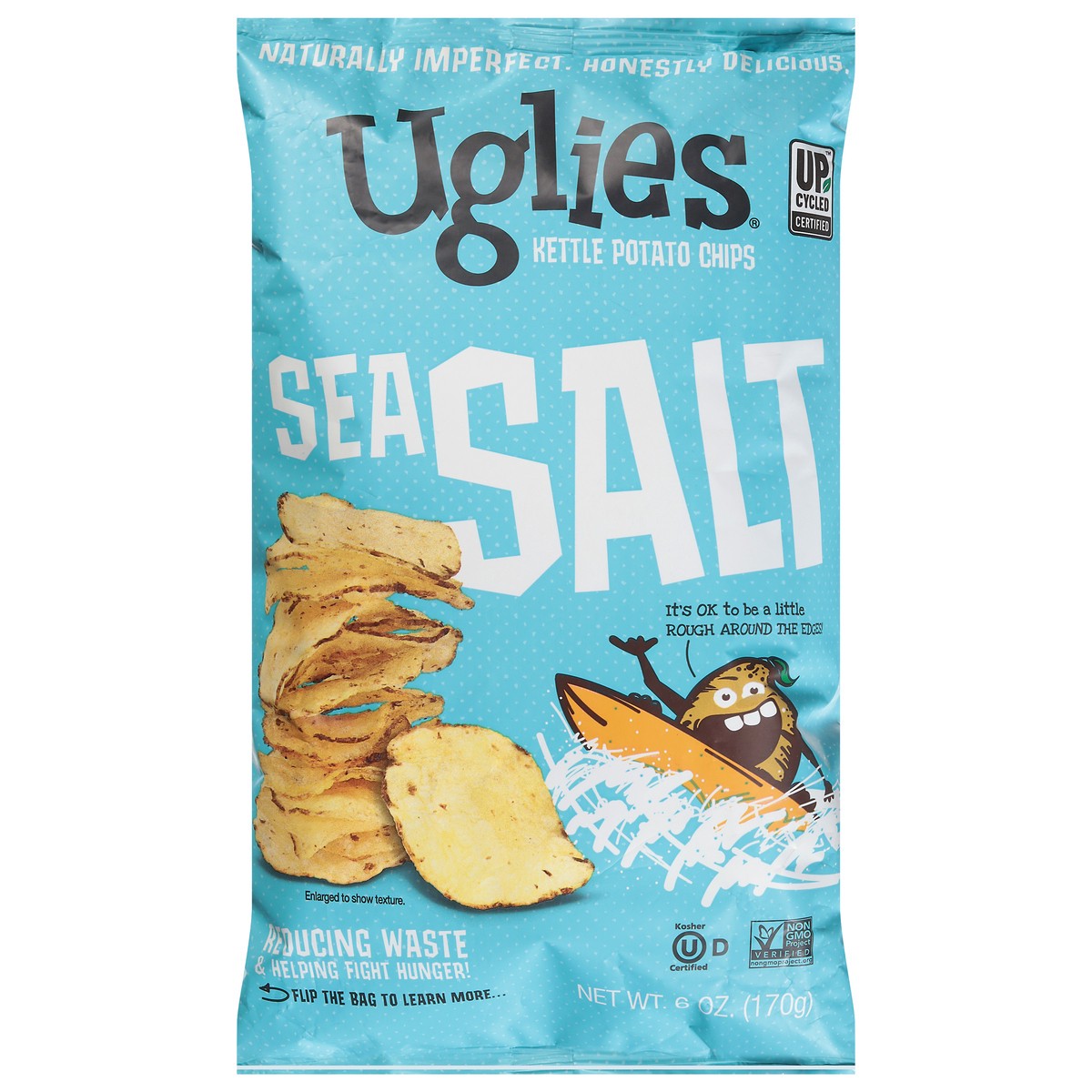 slide 4 of 13, Uglies Kettle Sea Salt Potato Chips 6 oz, 6 oz