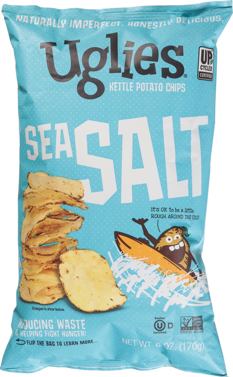 slide 7 of 13, Uglies Kettle Sea Salt Potato Chips 6 oz, 6 oz