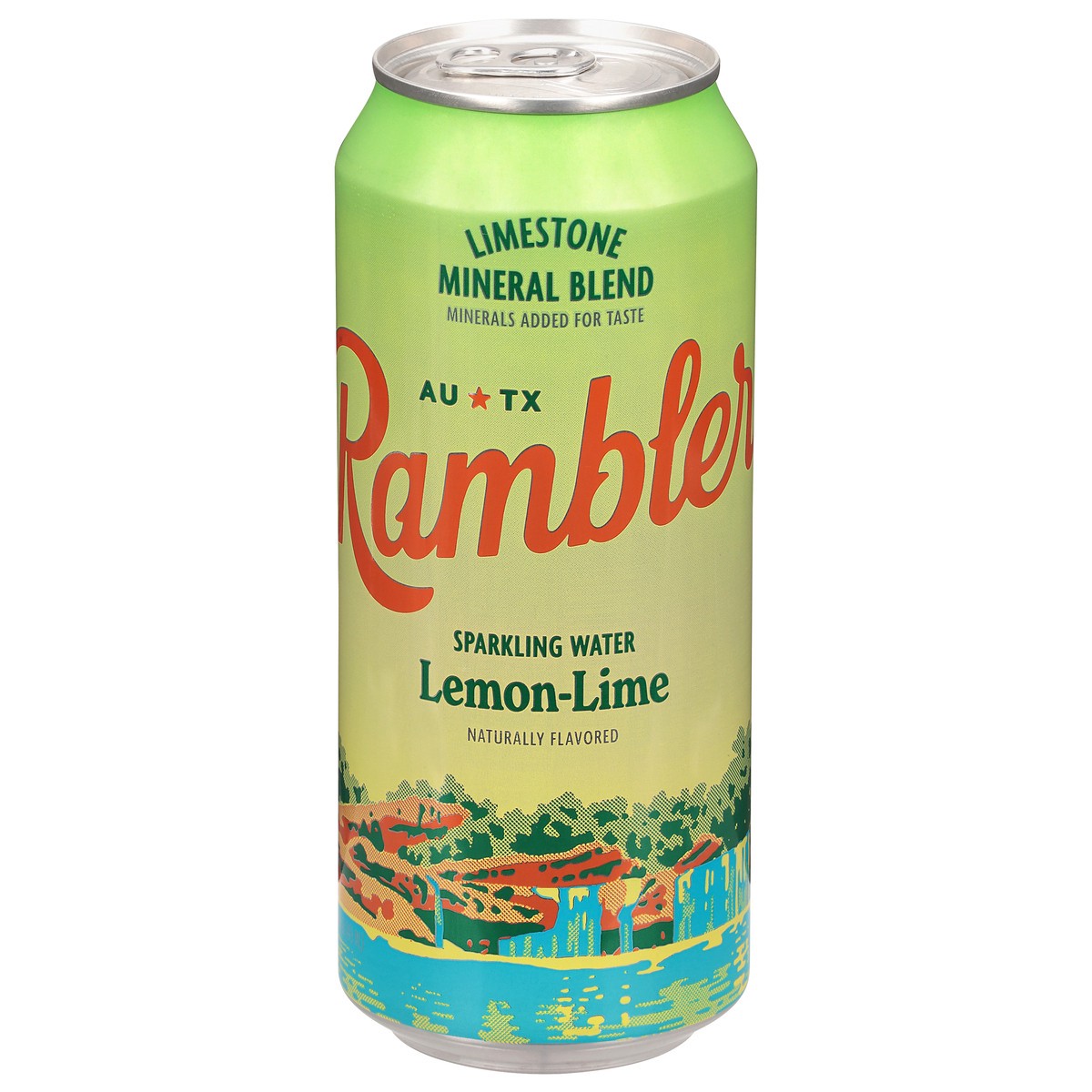 slide 1 of 15, Rambler Lemon-Lime Sparkling Water 16 fl oz, 16 fl oz