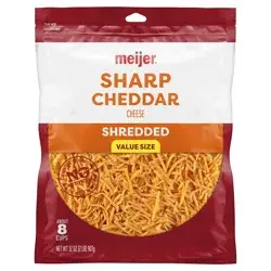 Meijer Shredded Sharp Cheddar Cheese