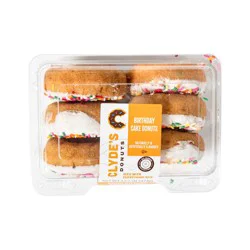 Clydes Donuts Birthday Cake Old Fashion Cake Donuts 6 Count