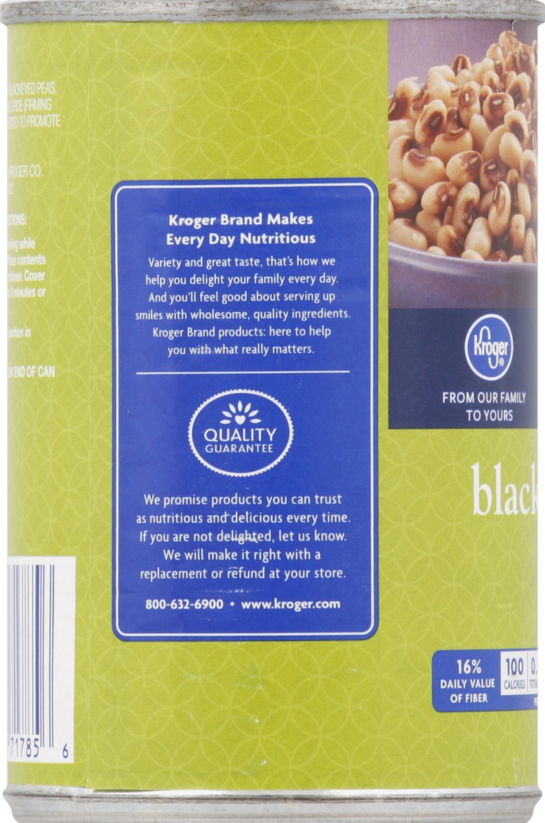 slide 5 of 6, Kroger Blackeyed Peas, 15 oz