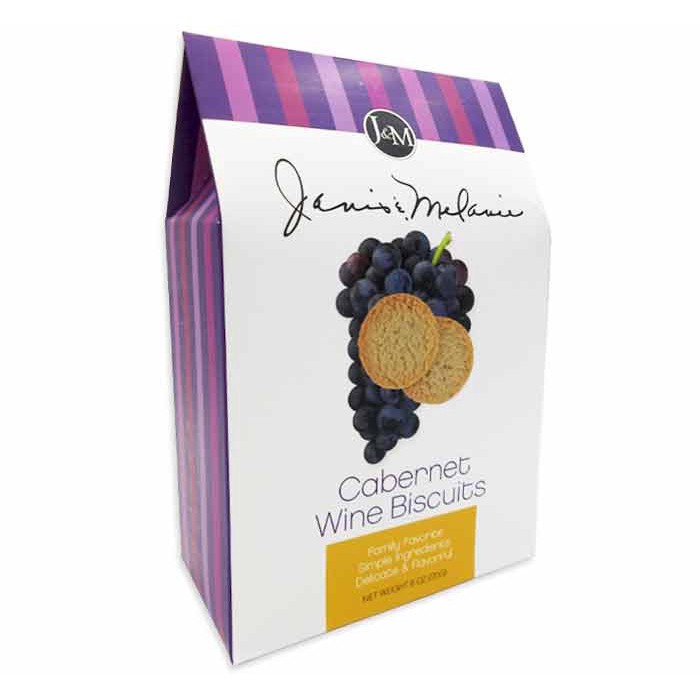 slide 1 of 1, J&M Cabernet Wine Biscuits, 6 oz