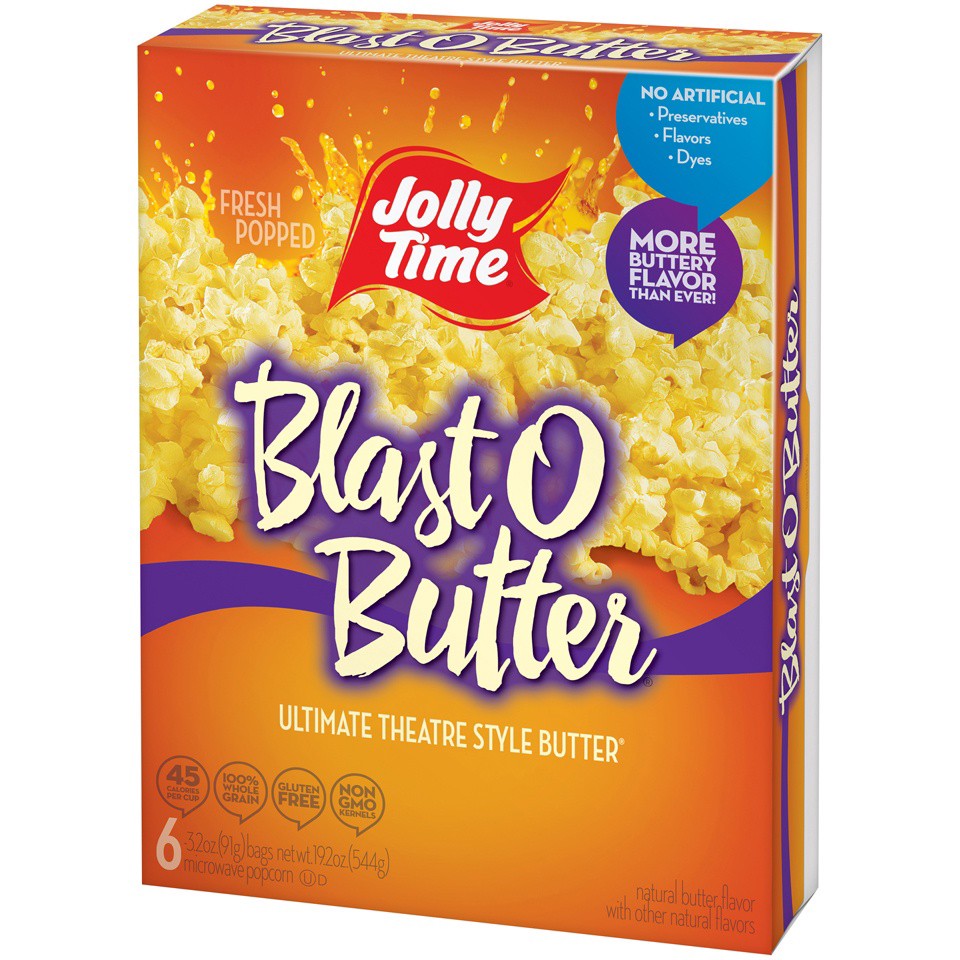 slide 4 of 7, Jolly Time® Blast O Butter Ultimate Theatre Style Popcorn, 6 ct; 3.2 oz