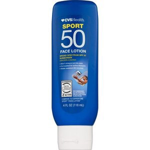 slide 1 of 1, CVS Health Cvs Sport Face Lotion Spf 50, 4 Oz, 4 oz