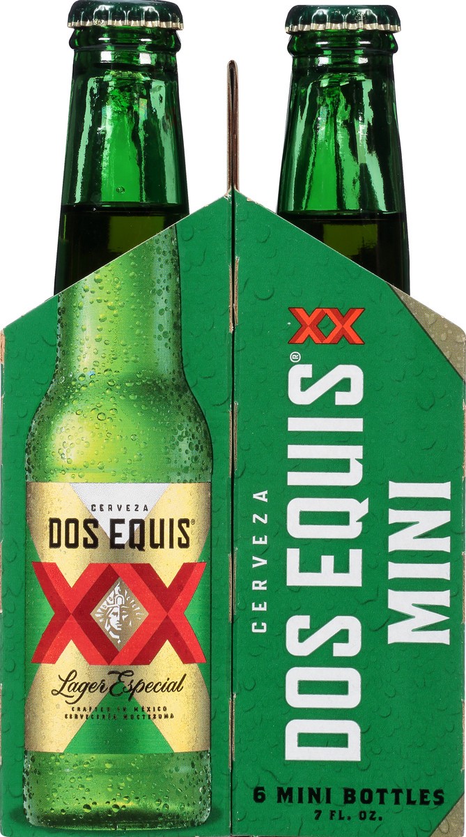 slide 5 of 9, Dos Equis Mexican Lager Beer, 6 Pack, 7 fl oz Bottles, 7 oz