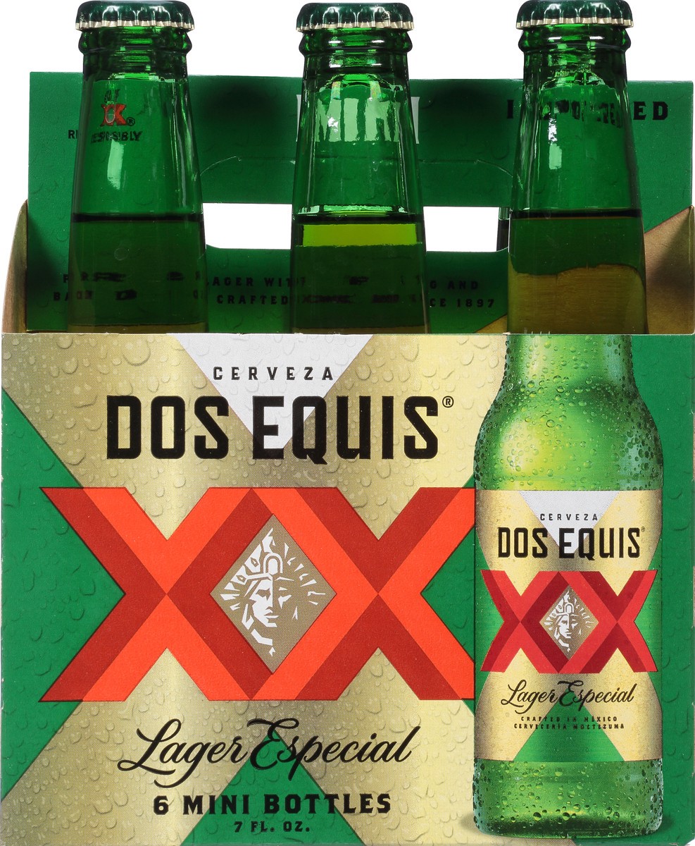 slide 6 of 9, Dos Equis Mexican Lager Beer, 6 Pack, 7 fl oz Bottles, 7 oz