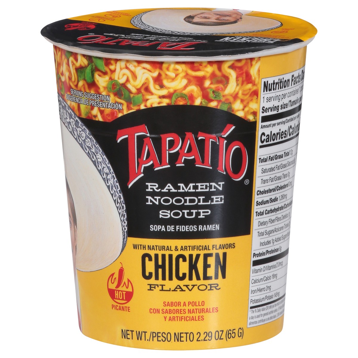 slide 1 of 9, Tapatio Chicken Flavor Ramen Noodle Soup 2.29 oz, 2.29 oz