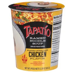 Tapatio Chicken Flavored Ramen Noodle Soup 2.29 oz