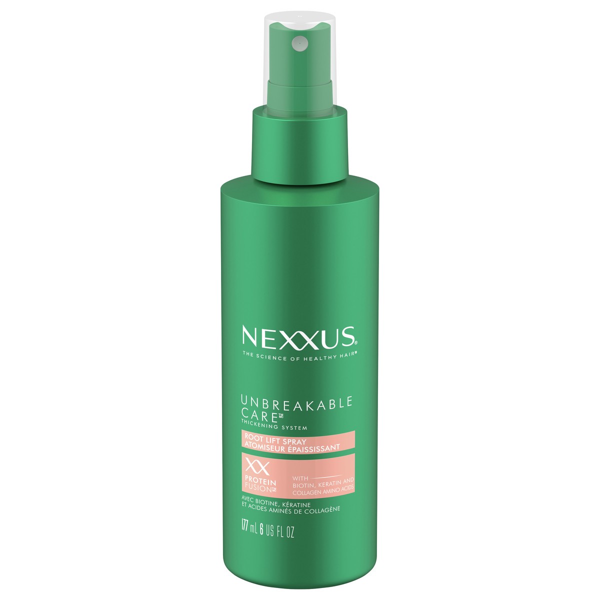 slide 1 of 8, Nexxus Unbreakable Care™ Root Lift Hair Thickening Spray with Keratin, Collagen, Biotin, 6 oz, 6 oz