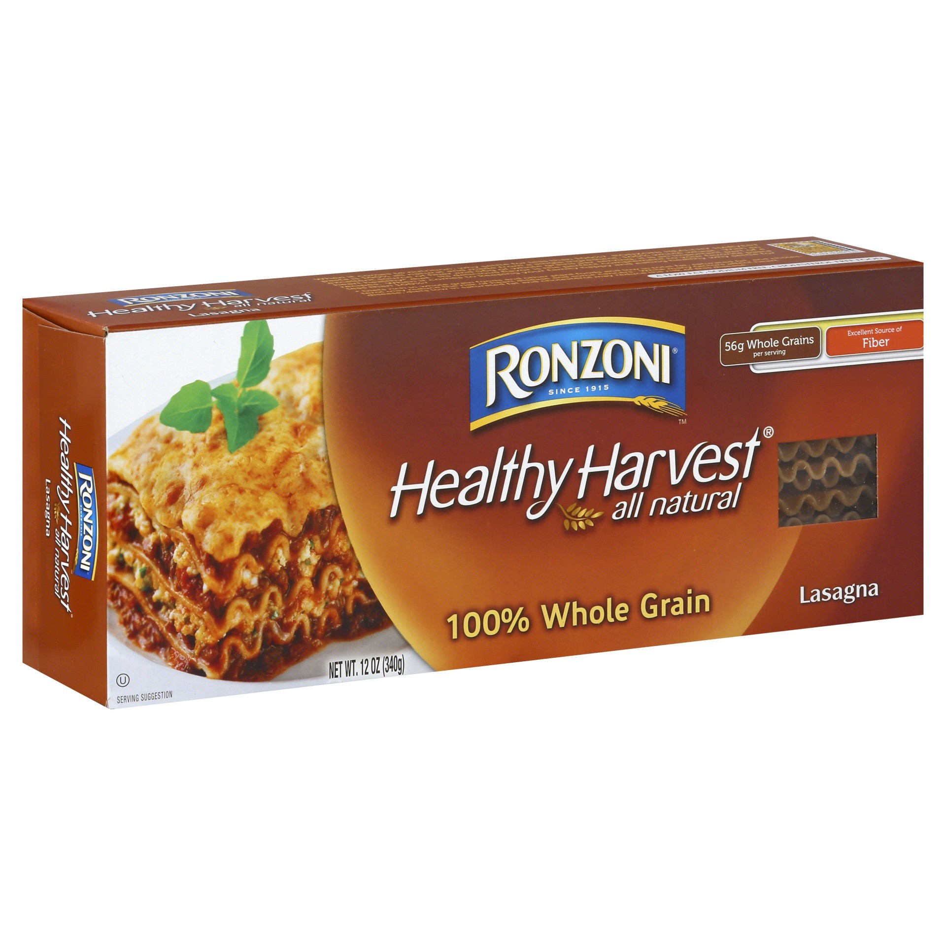 slide 1 of 8, Ronzoni Lasagna, 100% Whole Grain, 12 oz