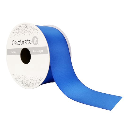slide 1 of 4, 1.5" X 3yd. Satin Ribbon By Celebrate It, 1.5 in x 3 yd