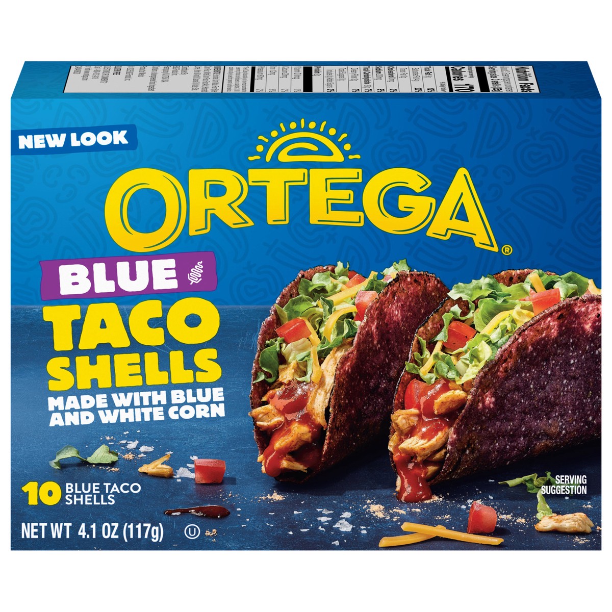 slide 1 of 4, Ortega Blue Corn Taco Shells, Gluten Free, 10 count, 4.1 oz, 10 ct
