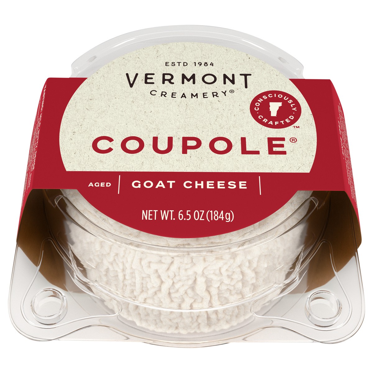 slide 1 of 14, Vermont Creamery Coupole Goat Cheese 6.5 oz. Pack, 6.5 oz