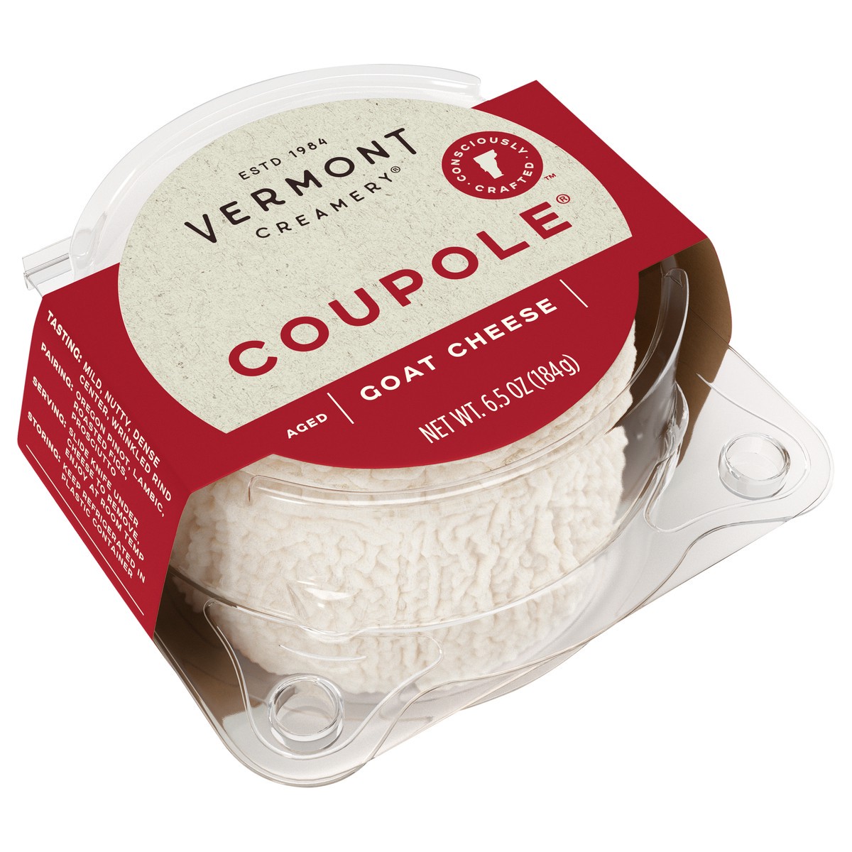 slide 12 of 14, Vermont Creamery Coupole Goat Cheese 6.5 oz. Pack, 6.5 oz