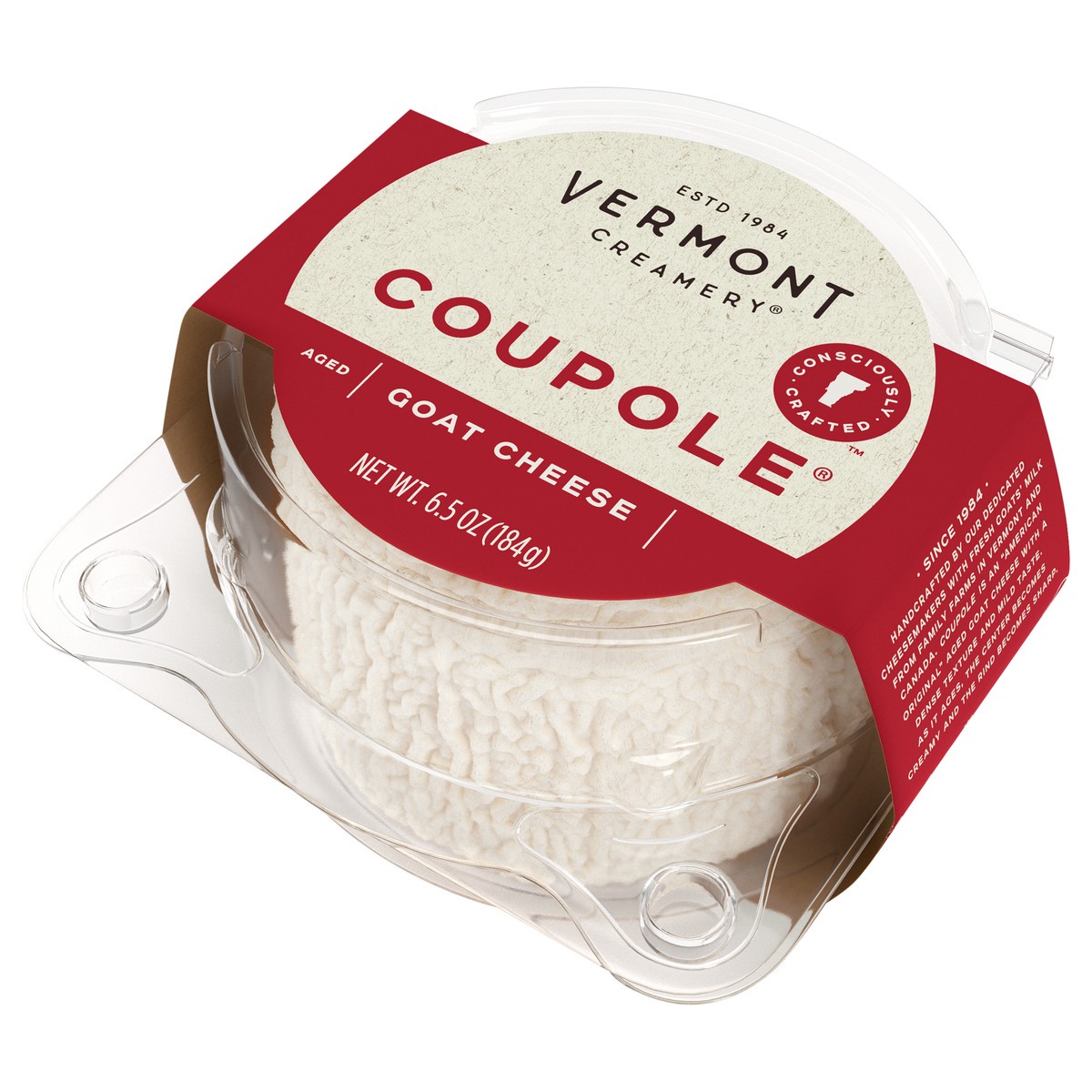 slide 10 of 14, Vermont Creamery Coupole Goat Cheese 6.5 oz. Pack, 6.5 oz