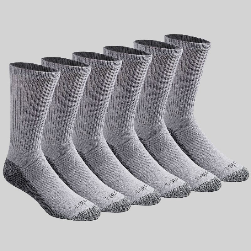 slide 1 of 6, Dickies Dri Tech Moisture Control Crew Sock 6 Pair, 6 ct