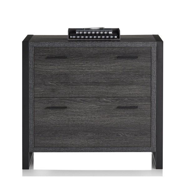slide 4 of 10, Realspace Dejori 2-Drawer File Cabinet, Lateral, 32-3/4''W, Charcoal, 1 ct