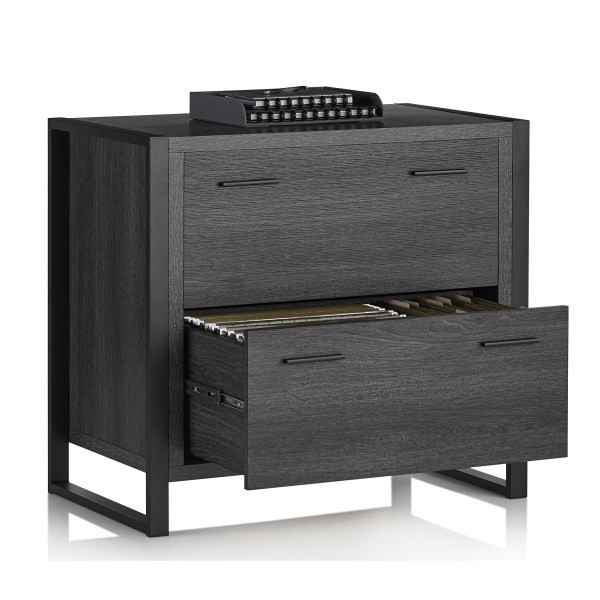 slide 2 of 10, Realspace Dejori 2-Drawer File Cabinet, Lateral, 32-3/4''W, Charcoal, 1 ct