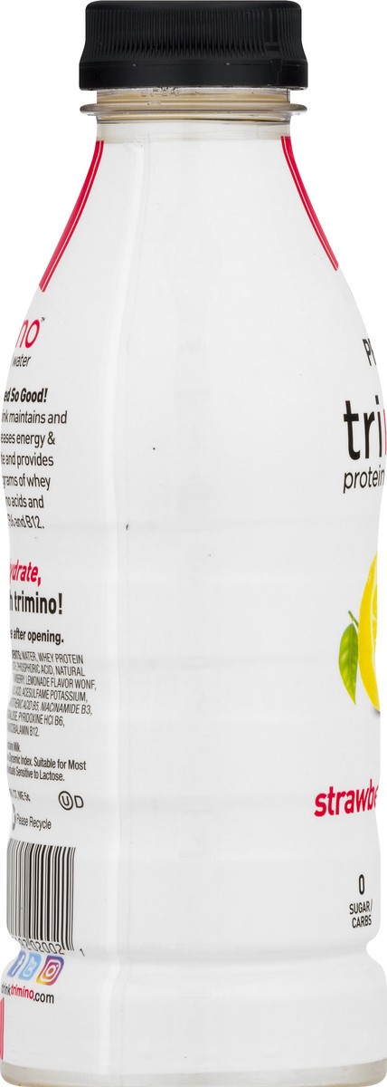 slide 2 of 9, trimino Strawberry Lemonade Protein Infused Water - 16 oz, 16 oz