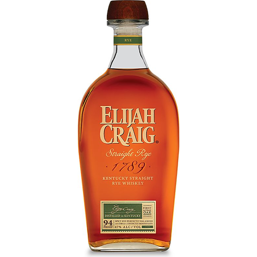 slide 1 of 1, Elijah Craig Straight Rye Whiskey 94Pf, 750 ml