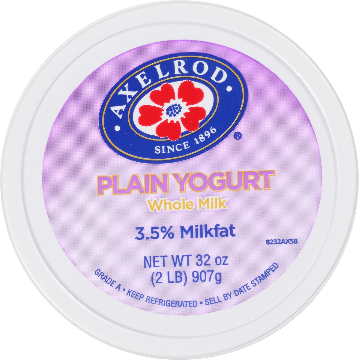 slide 3 of 8, Axelrod Whole Milk Plain Yogurt, 32 oz, 32 oz