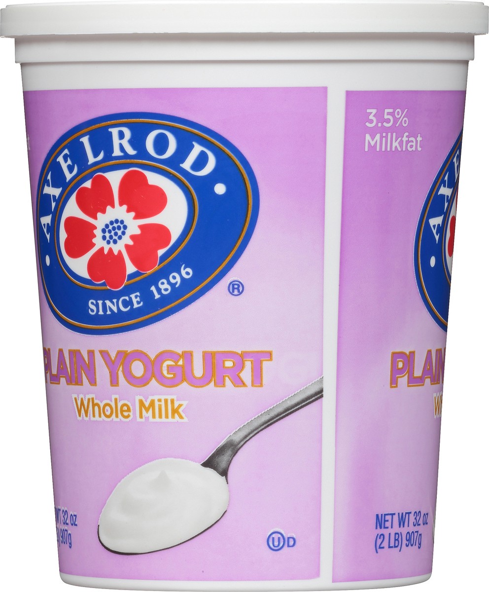 slide 4 of 8, Axelrod Whole Milk Plain Yogurt, 32 oz, 32 oz