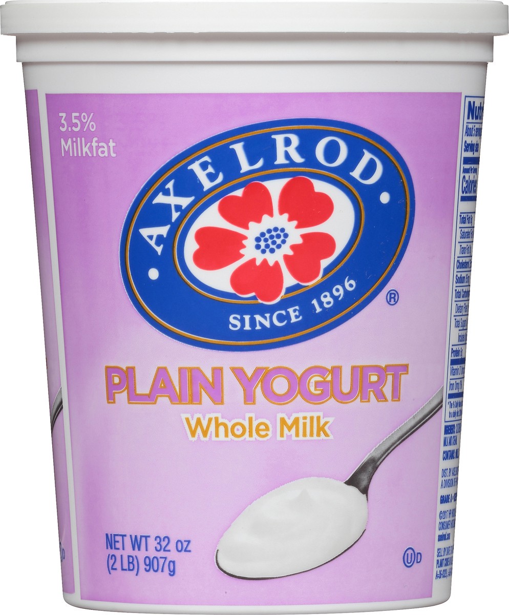 slide 6 of 8, Axelrod Whole Milk Plain Yogurt, 32 oz, 32 oz