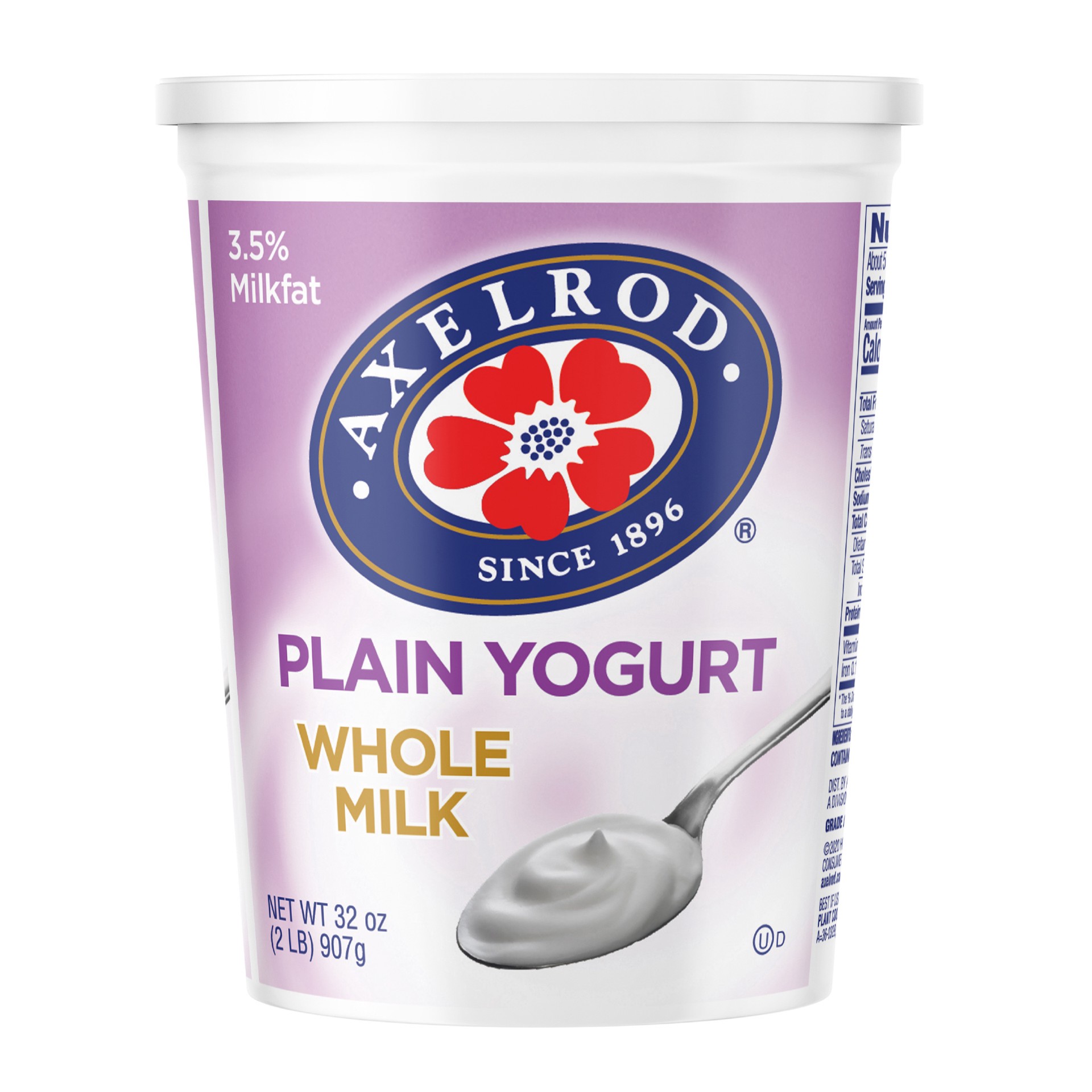 slide 1 of 8, Axelrod Whole Milk Plain Yogurt, 32 oz, 32 oz