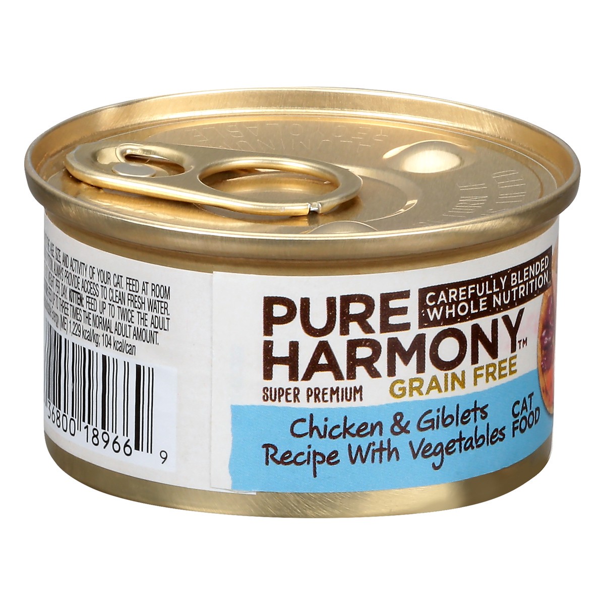 slide 2 of 9, Pure Harmony Grain Free Pate Super Premium Chicken & Giblets Recipe With Vegetables Cat Food 3 oz, 3 oz