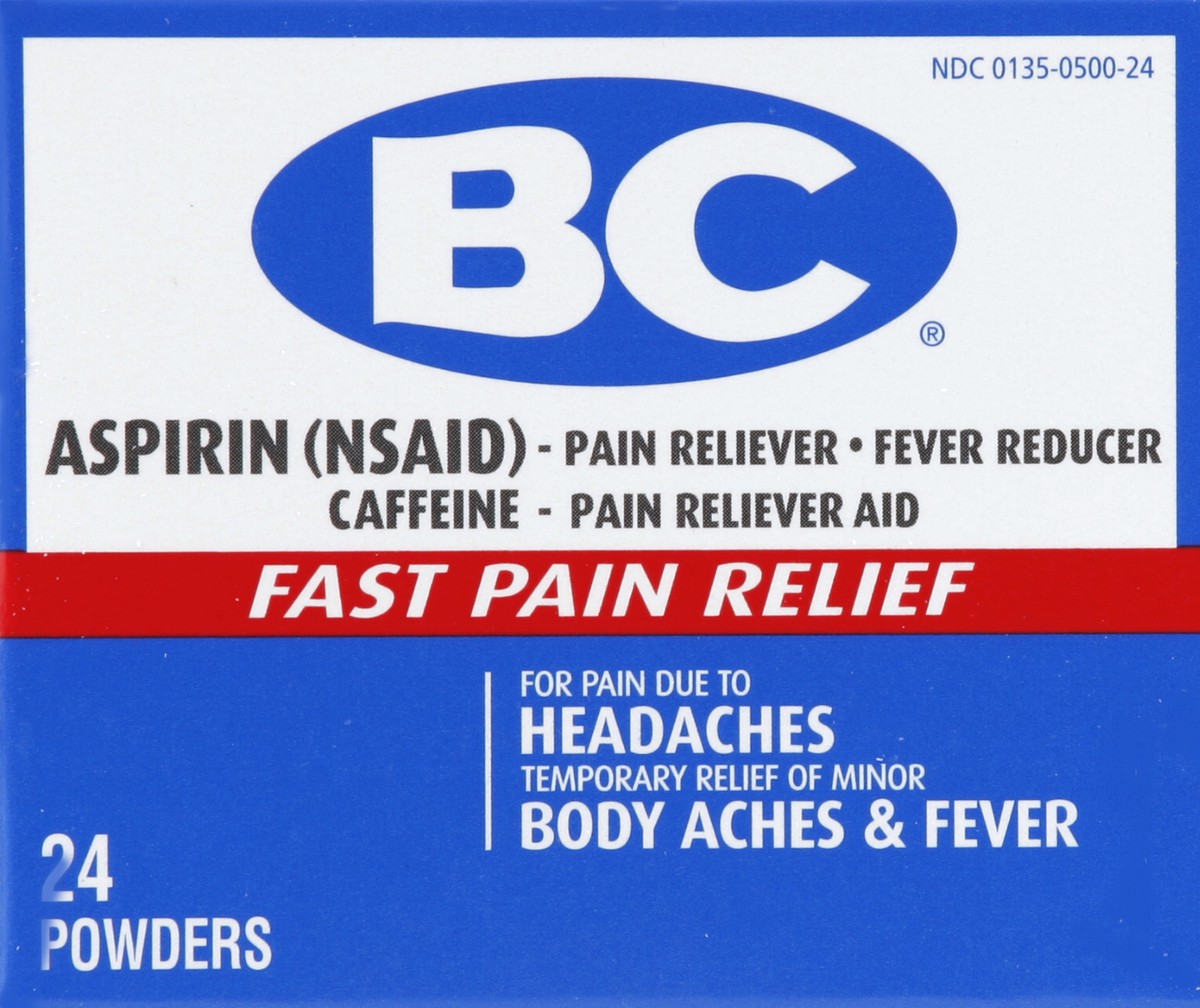 slide 5 of 6, BC Aspirin Headache & Pain Relief Powders, 24 ct