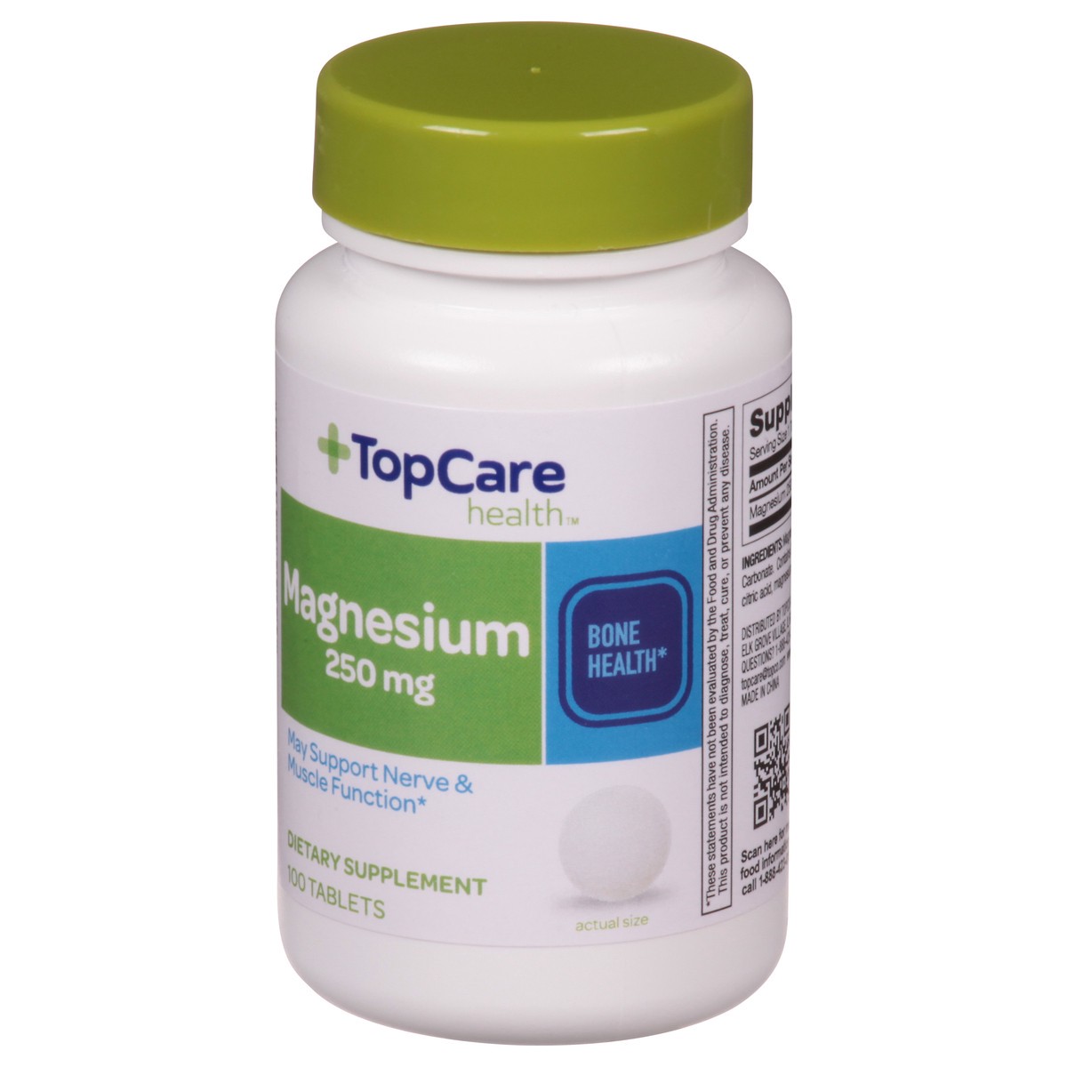 slide 2 of 10, TopCare Natural Magnesium, 100 ct