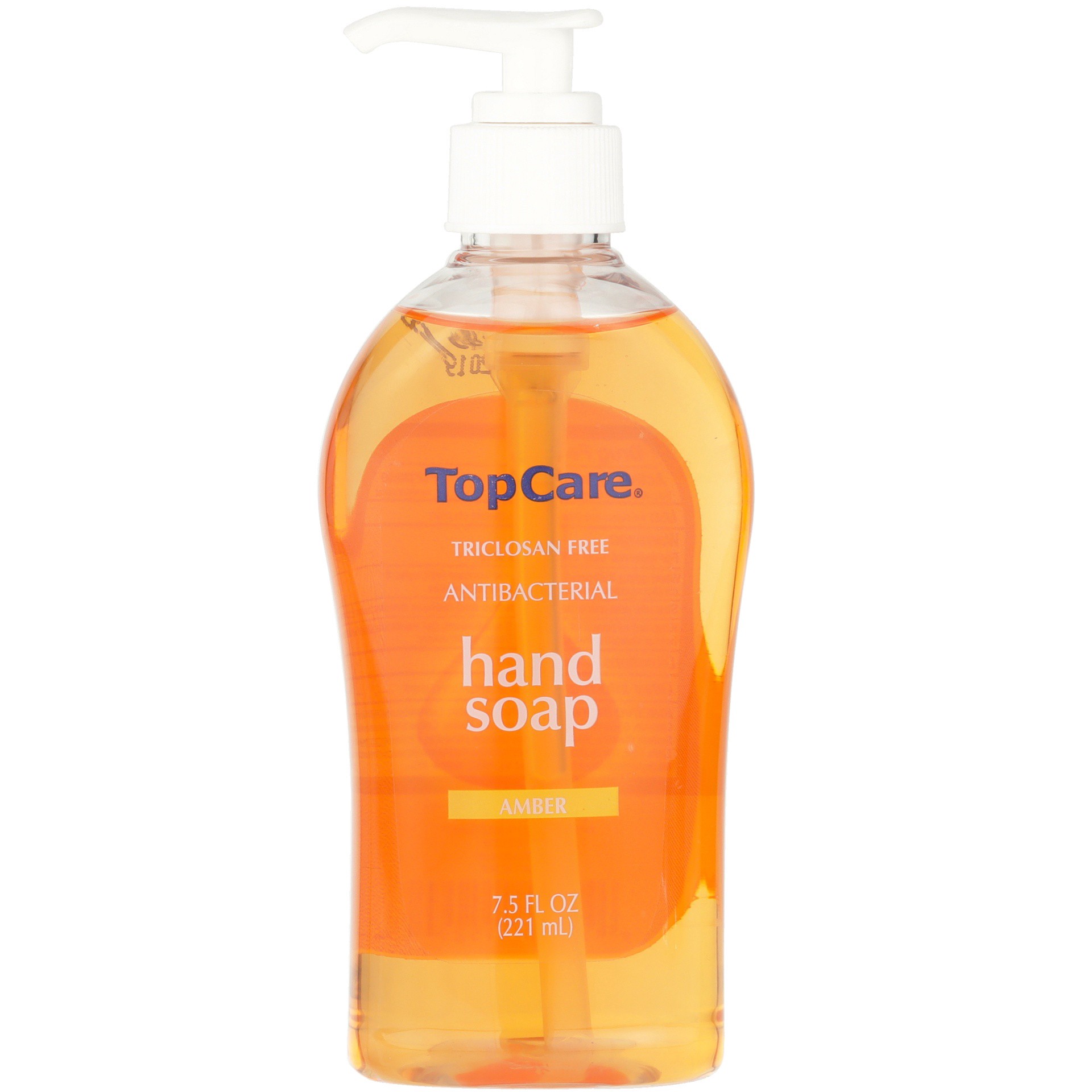 slide 1 of 6, TopCare Antibacterial Hand Soap Amber, 7.5 fl oz