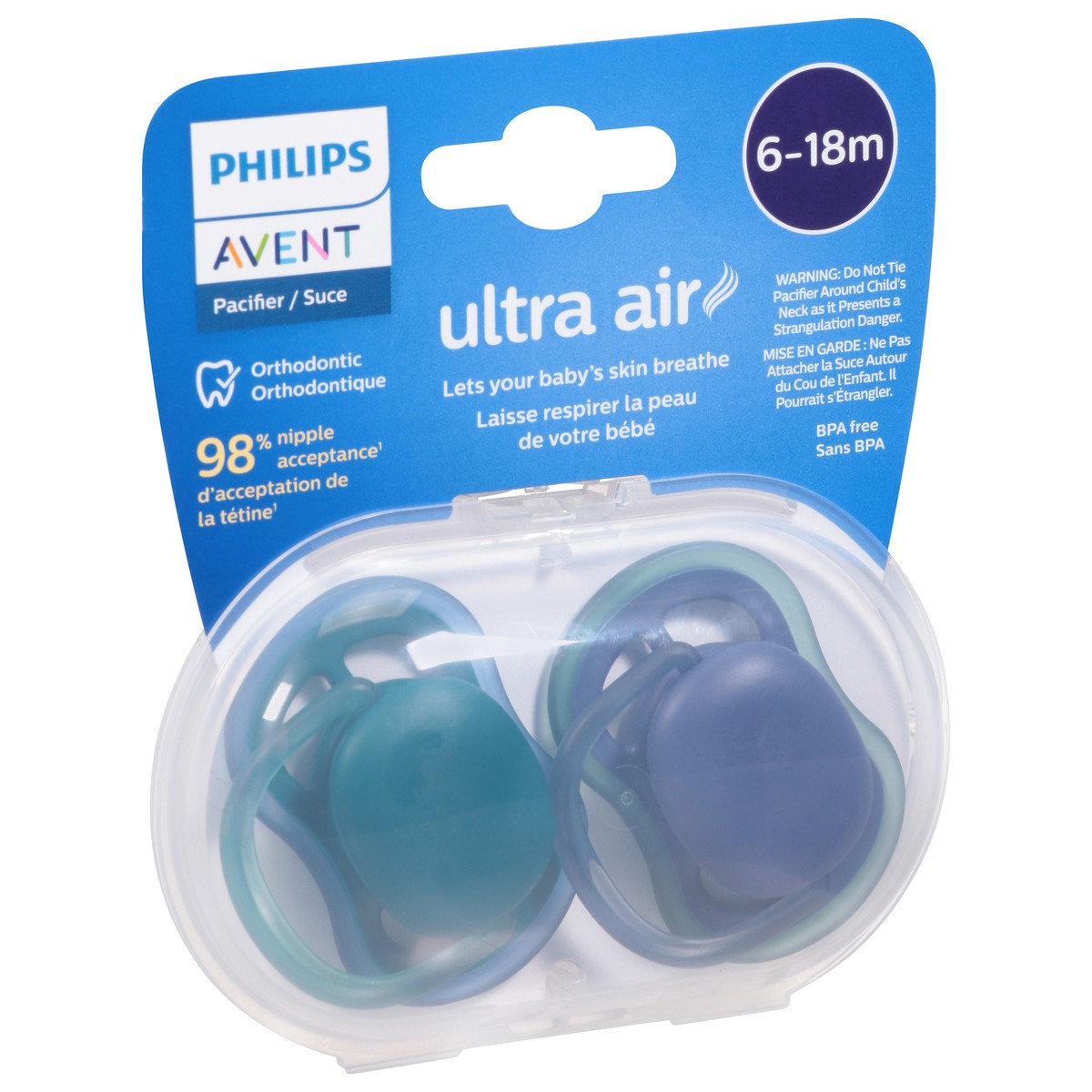 slide 8 of 11, Avent Soother Air 6 to 18 Month X2 - Each, 1 ct