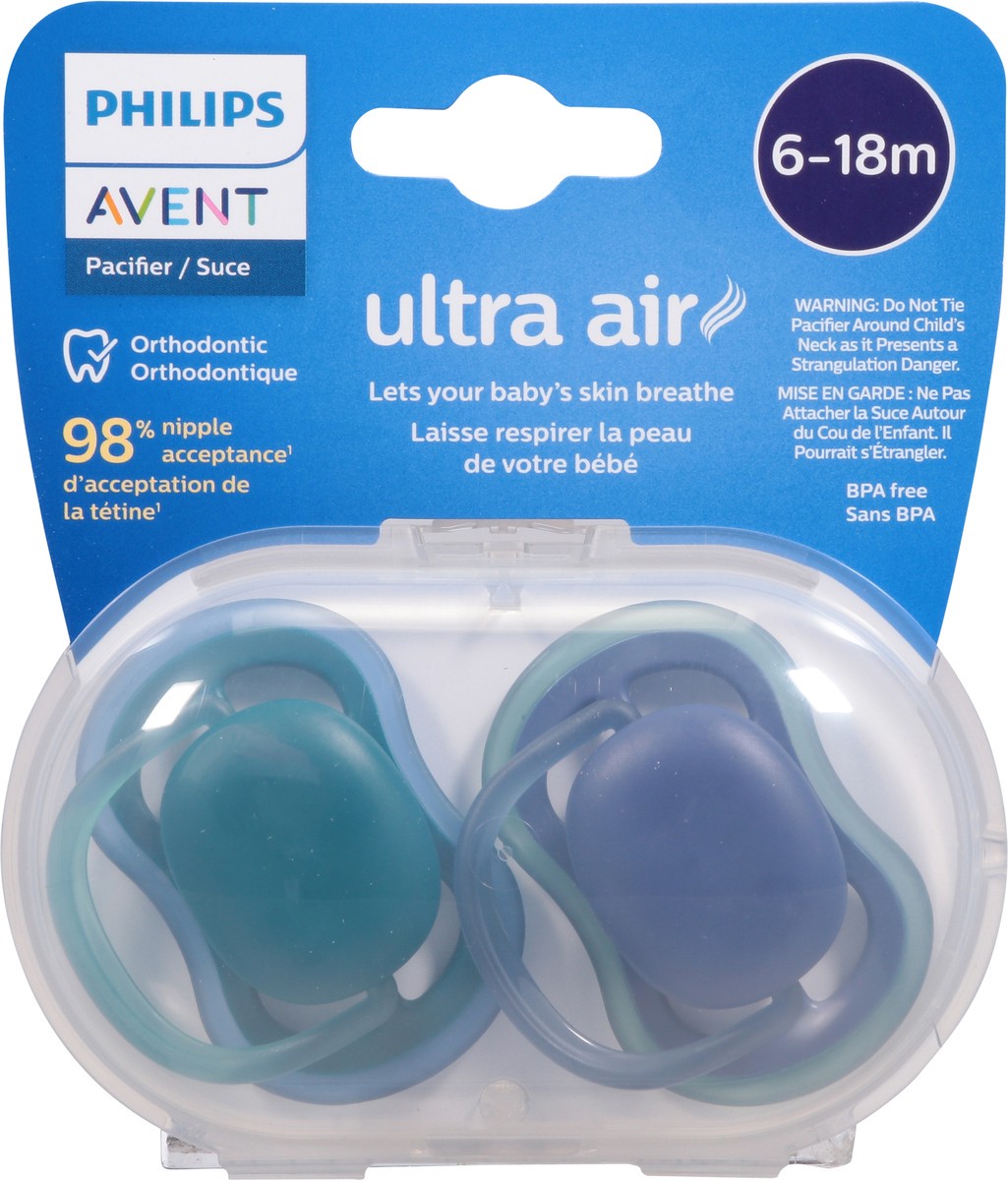 slide 7 of 11, Avent Soother Air 6 to 18 Month X2 - Each, 1 ct