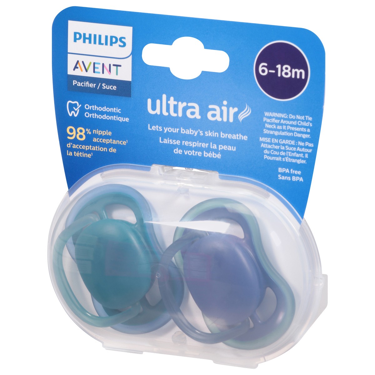 slide 4 of 11, Avent Soother Air 6 to 18 Month X2 - Each, 1 ct