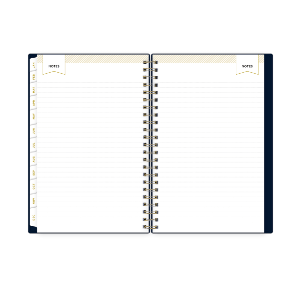 slide 3 of 10, 2025 Day Designer Weekly/Monthly Planning Calendar, 5"" X 8"", Solid Navy Blue, January 2025 To December 2025, 1 ct