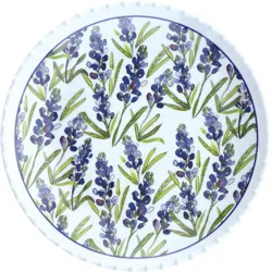 Destination Holiday Bluebonnet Hobnail Melamine Plate