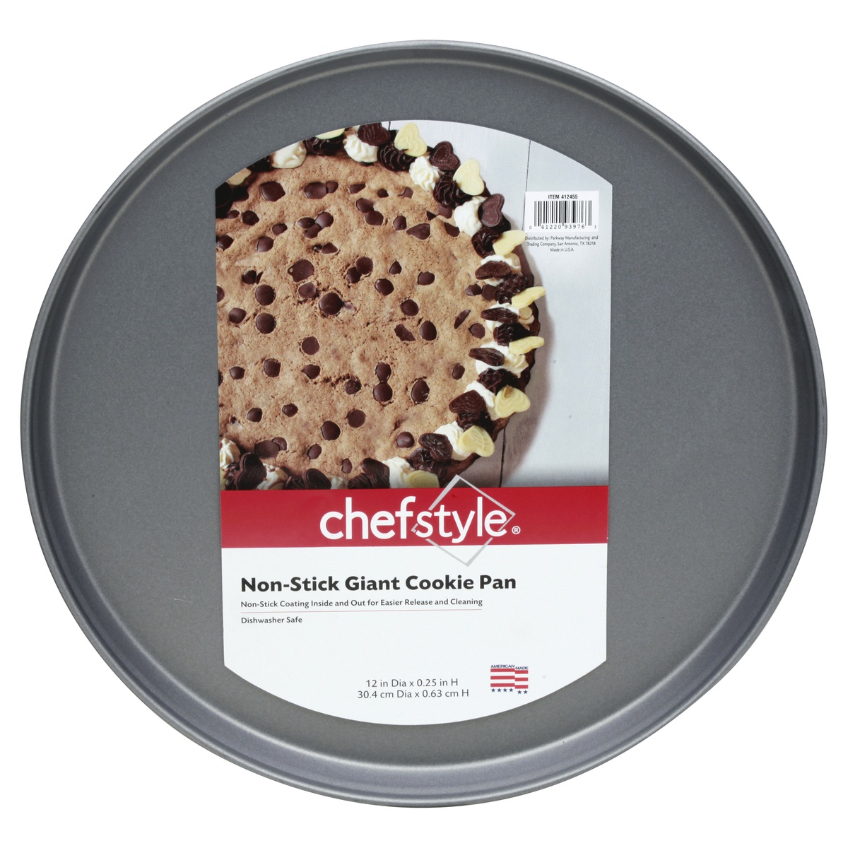 slide 1 of 1, chefstyle Jumbo Round Cookie Pan, 1 ct