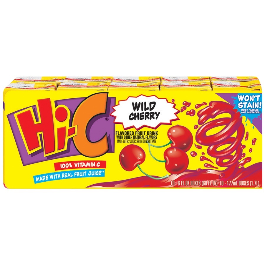 slide 1 of 1, Hi-C Wild Cherry Juice, 10 ct