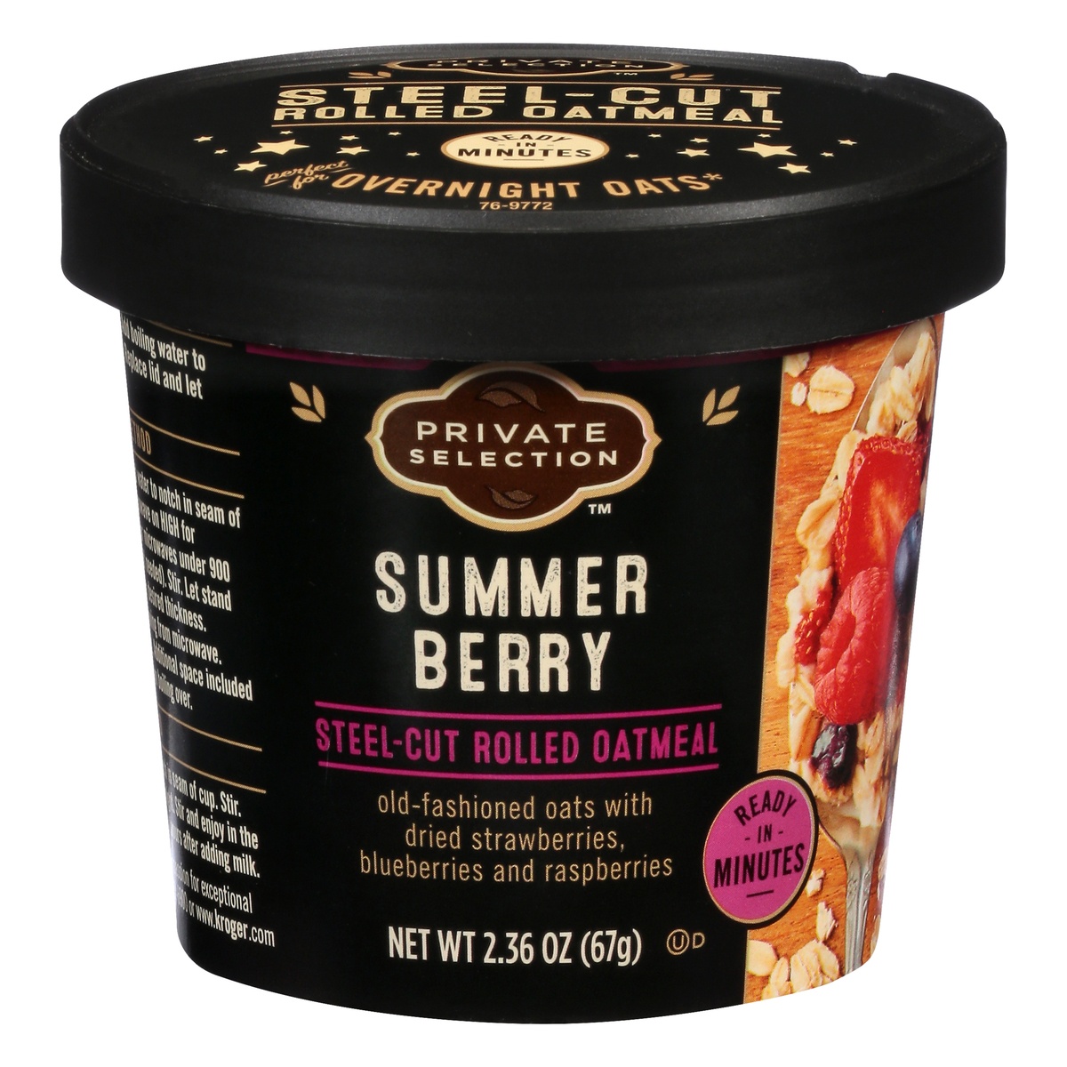 slide 1 of 1, Private Selection Summer Berry Rolled Oatmeal, 2.36 oz