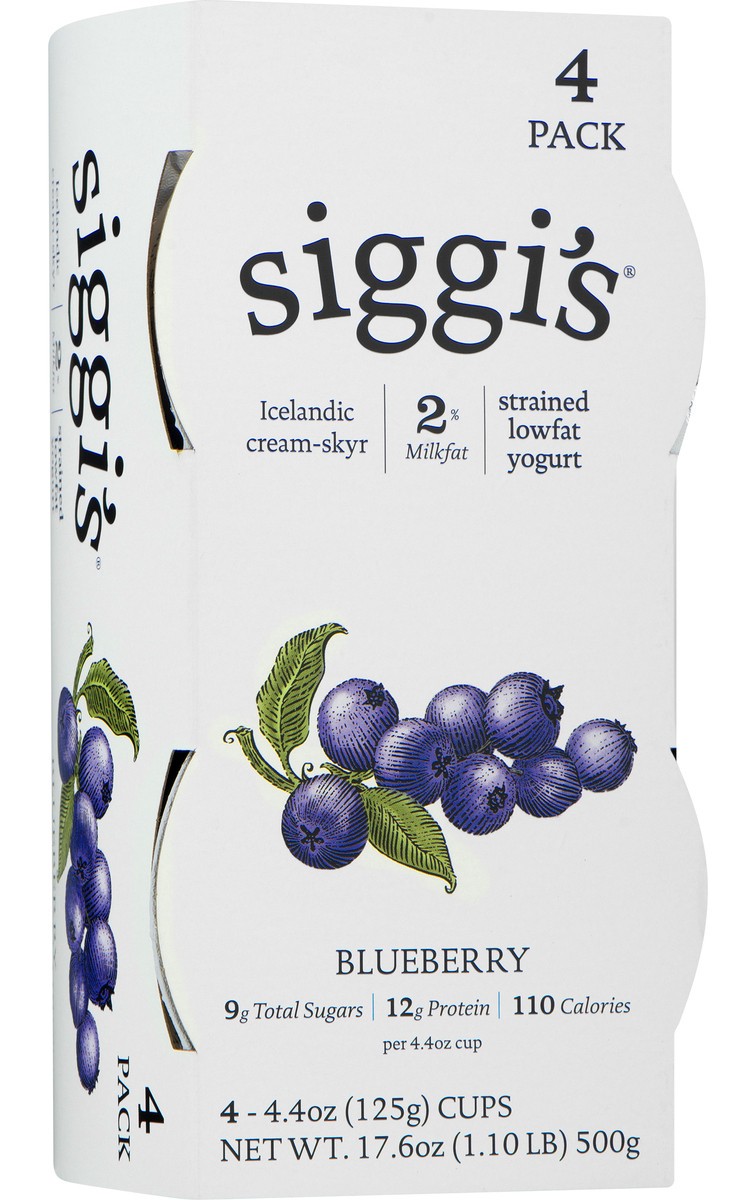 slide 8 of 11, Siggi's Blueberry Icelandic 2% Yogurt, 17.6 oz