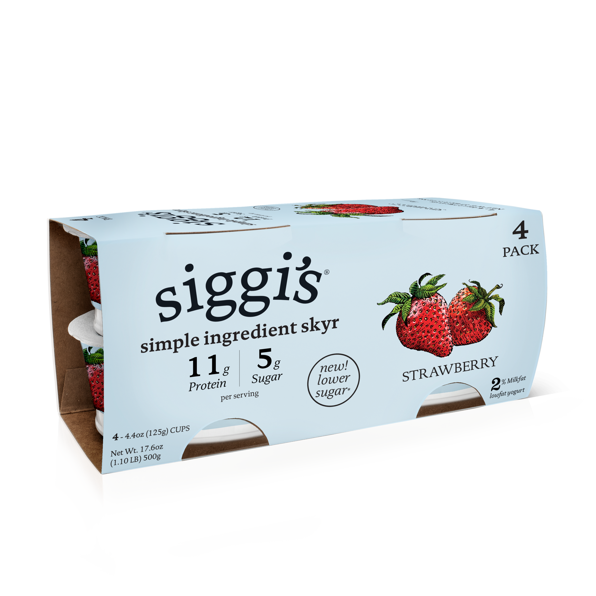 slide 1 of 11, Siggi's Blueberry Icelandic 2% Yogurt, 17.6 oz